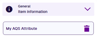 An AQS attribute field