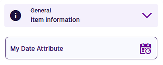 A Date attribute field