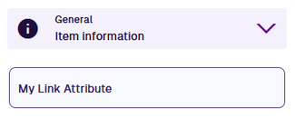 A Link attribute field