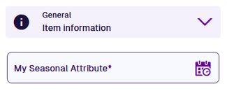 A Seasonal attribute field