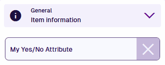 A Yes No attribute field