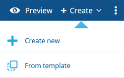The Create View menu