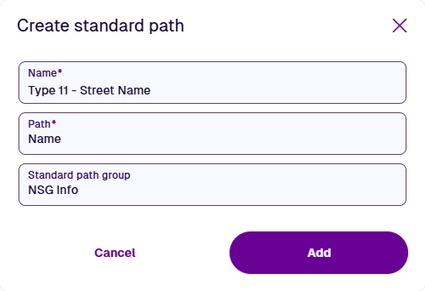 The properties of a standard path