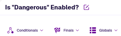 The edited name of the new expression