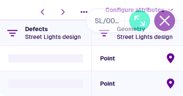 The minimised item panel displayed as a small translucent toolbar in the top-right corner