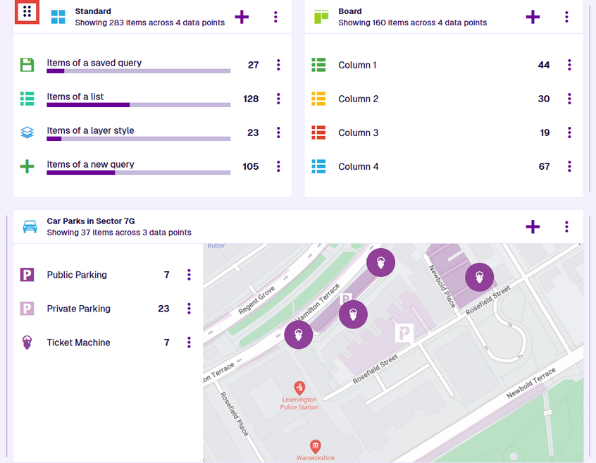 Dragging a widget to another position in the layout