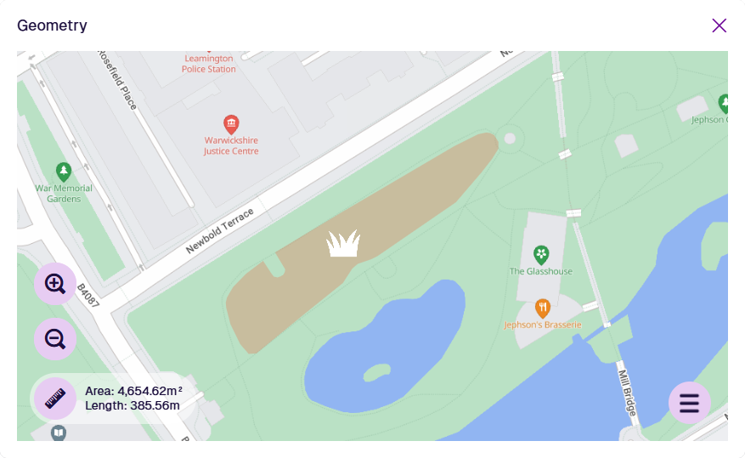 The geometry of an example item displayed within the Geometry Editor