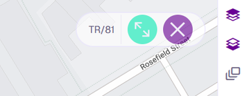 The minimised item panel displayed as a small translucent toolbar in the top-right corner