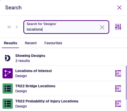 Searching for the Locations of Interest design
