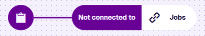 A Not connected to node linked to a Jobs item
