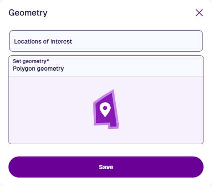 Drawing an area in the Geometry Editor