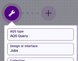 The root node configured for the Jobs interface with sorting