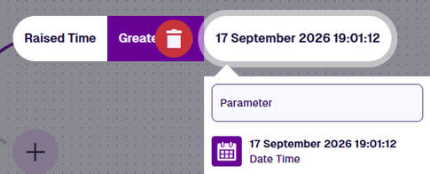 The Date Time node defaulting to today