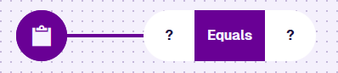 An empty Equals node on the query branch