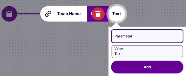 Selecting the TeamName parameter