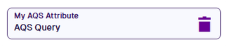 A populated AQS attribute field