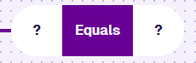 An Equals node with two empty segments